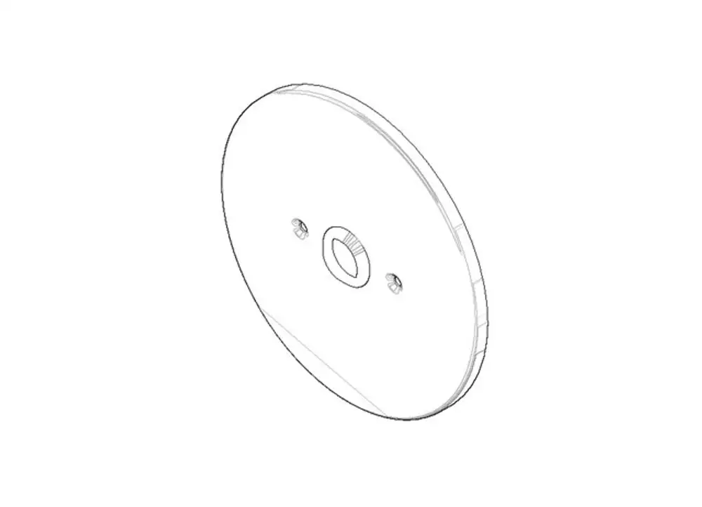 DORNBRACHT Abdeckung ohne Umstellung ERSATZTEILE 90110108900 D. 190 x 9 mm Chrom, 90110108900-00 Galeriebild 1
